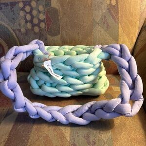 Creative 360 Chunky cotton Knit crochet messenger boho bag